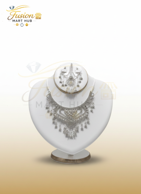 Noor-e-Khaas Silver Bridal Set: